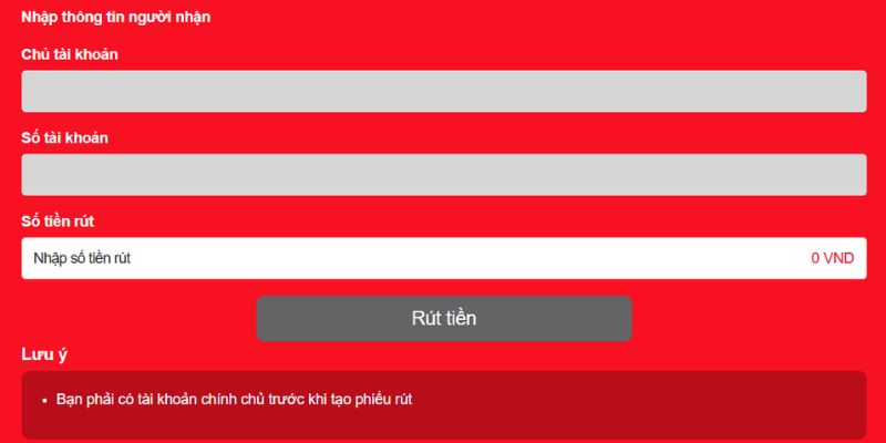 Khách hàng yêu cầu rút tiền đến J88